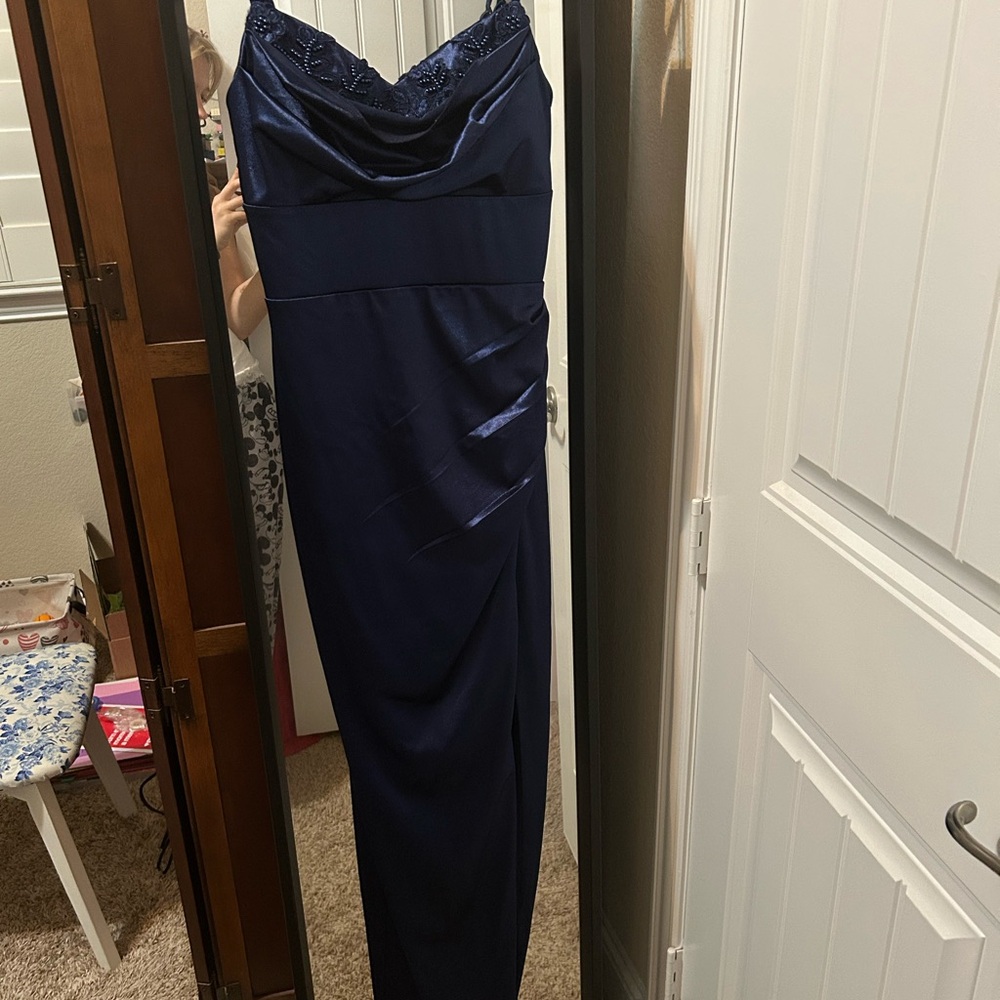 Navy Blue Prom Dress